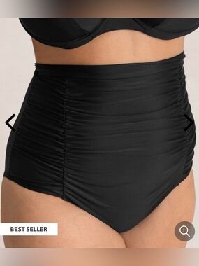 Shapermint High-Waist Black Ruched Shorts